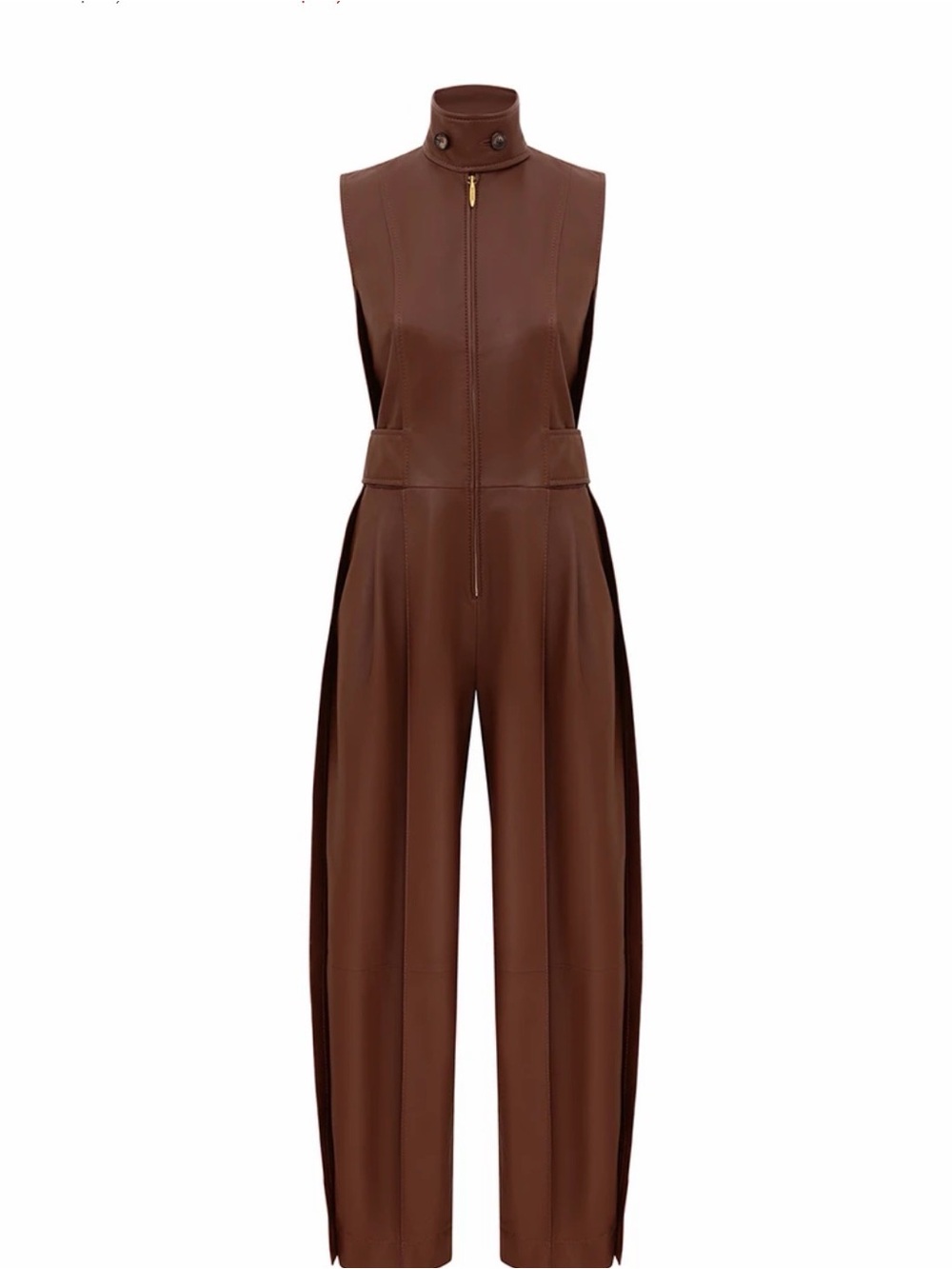 Zimmermann Luna leather jumpsuit